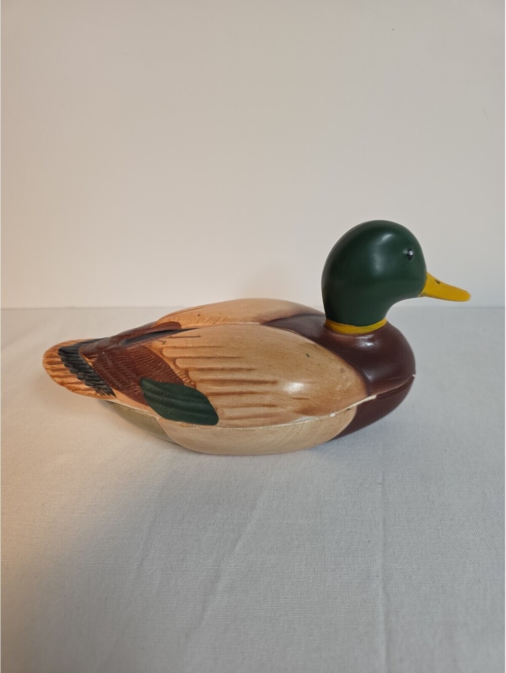 Vintage 1978 Avon Weiss Hand Crafted Mallard Duck Trinket Dish #247873